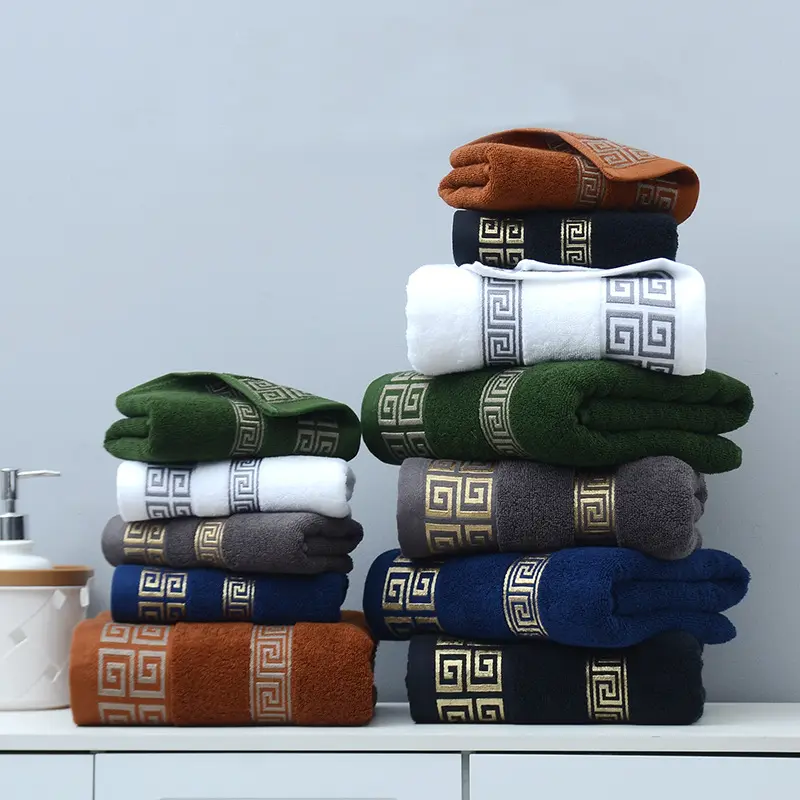 Thick Cotton Towel Bath Set