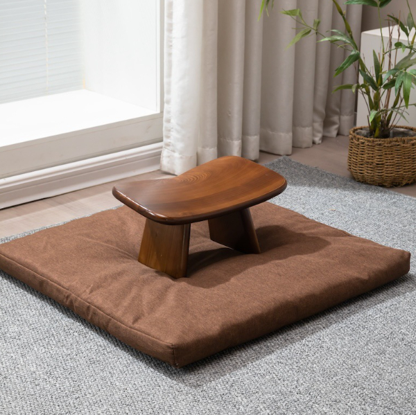 Wooden Curved Meditation Bench