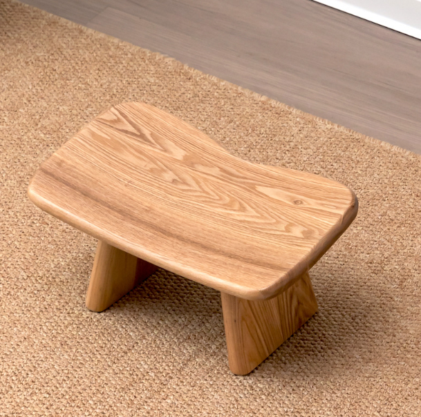 Wooden Curved Meditation Bench