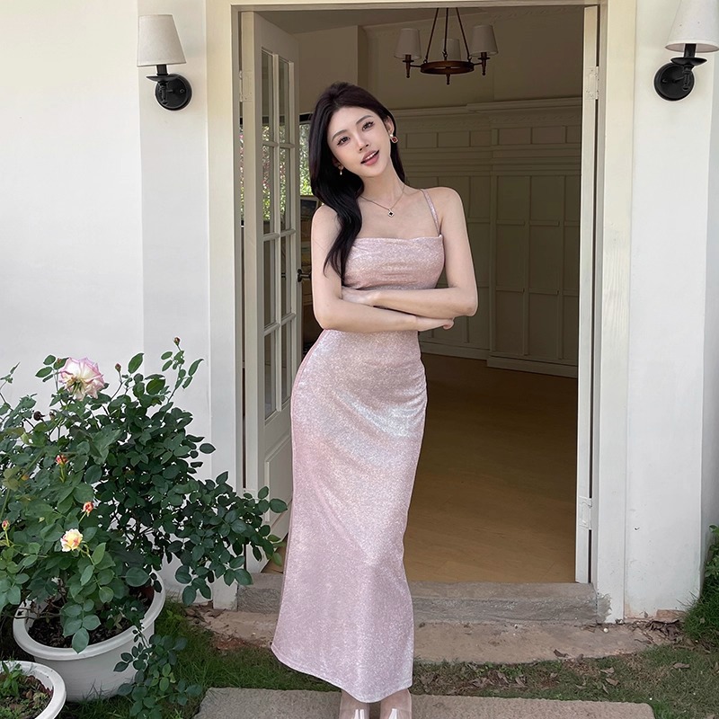 Spring New Arrival Intellectual Chic Low-Neckline Dress