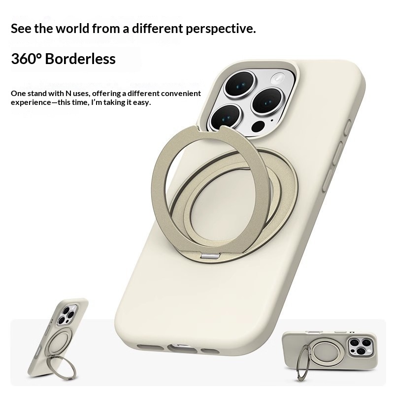 Liquid Silicone Magnetic Rotating Stand Phone Case