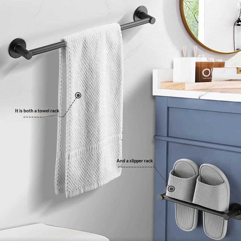 Bathroom Space Aluminum No-drill Hook