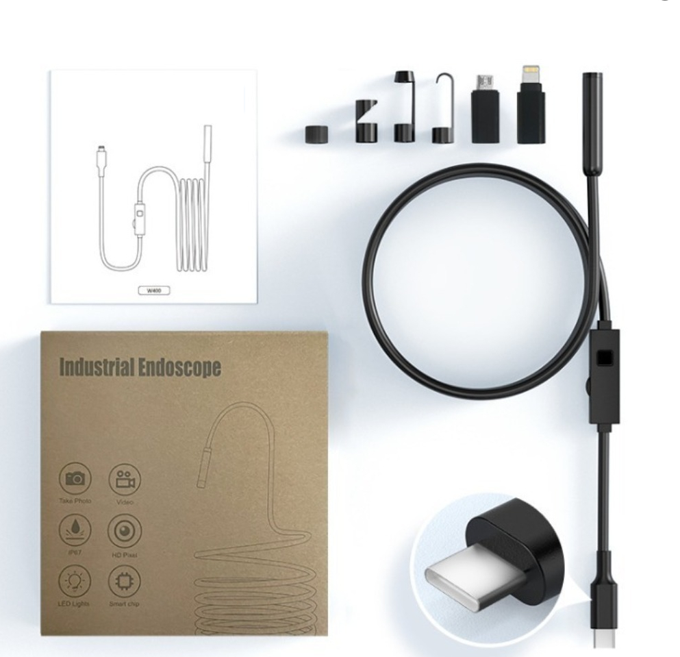 Support pan European shipping--2 Million HD Pixel Industrial Endoscope