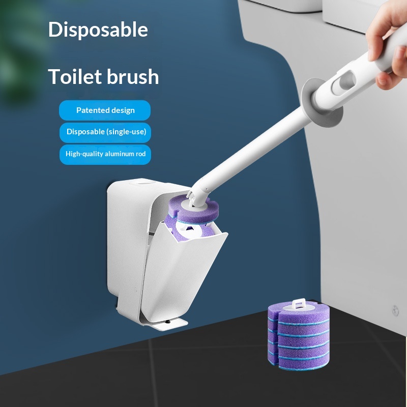 Household Disposable Toilet Brush Set