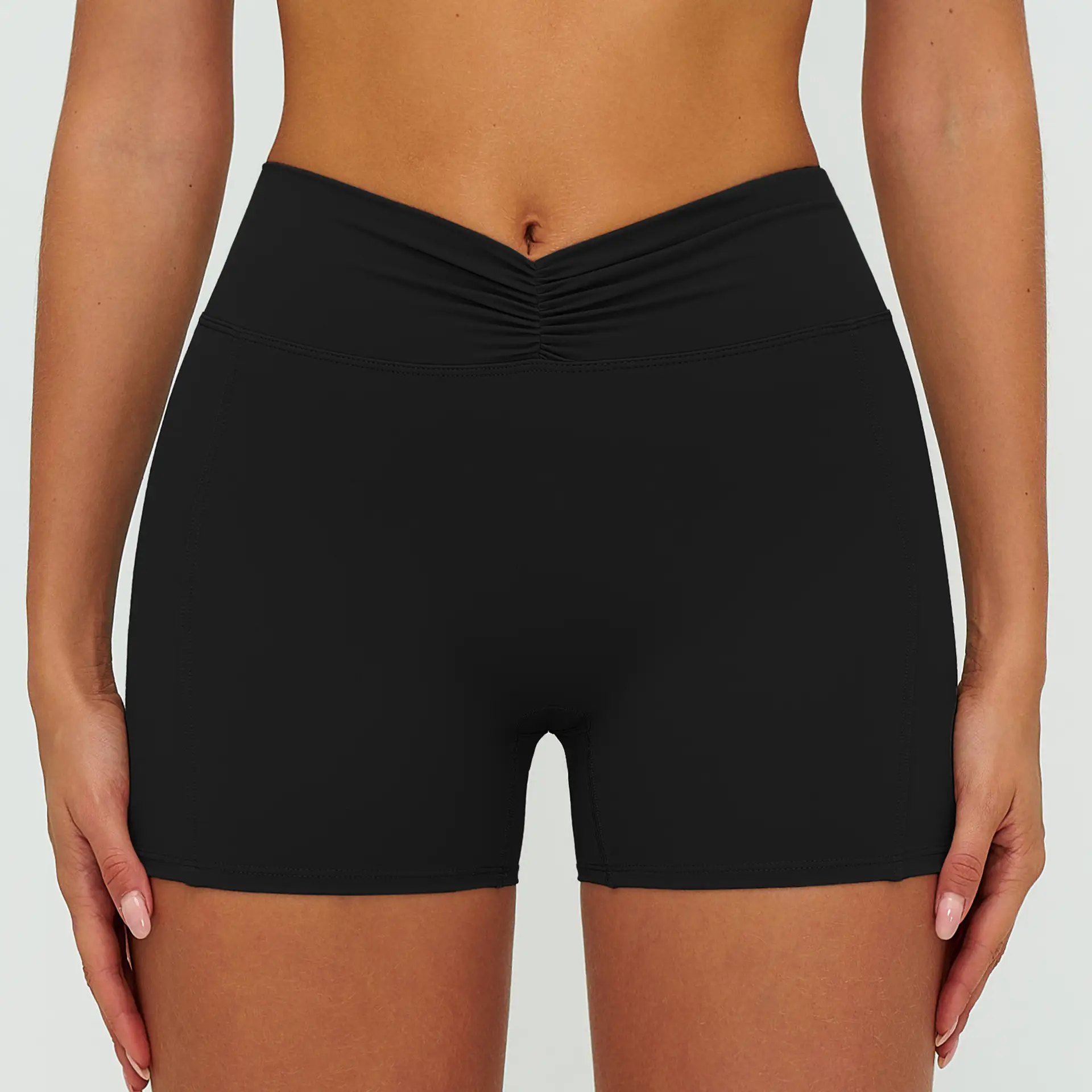 Fashionable Casual Brushed Yoga Shorts For Women