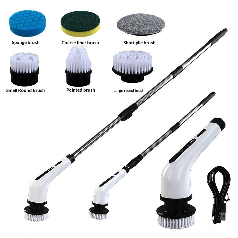 Electric Cleaning Brush with Extendable Handle | Cordless Bathroom & Kitchen — view 8