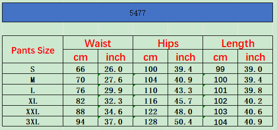 Women's denim skort size chart with US measurements
