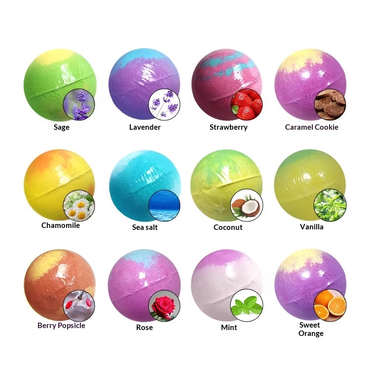 Bubble Bath Essential Oil Bath Bomb Set 3
