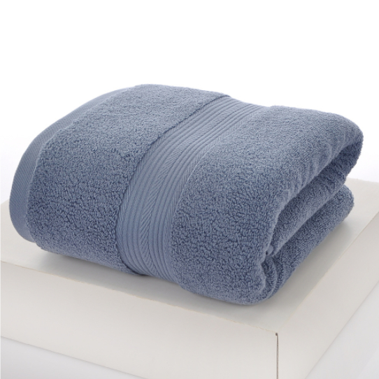 Serviette de bain unie en coton en gros – turquoise, 95 × 170, 10 pièces