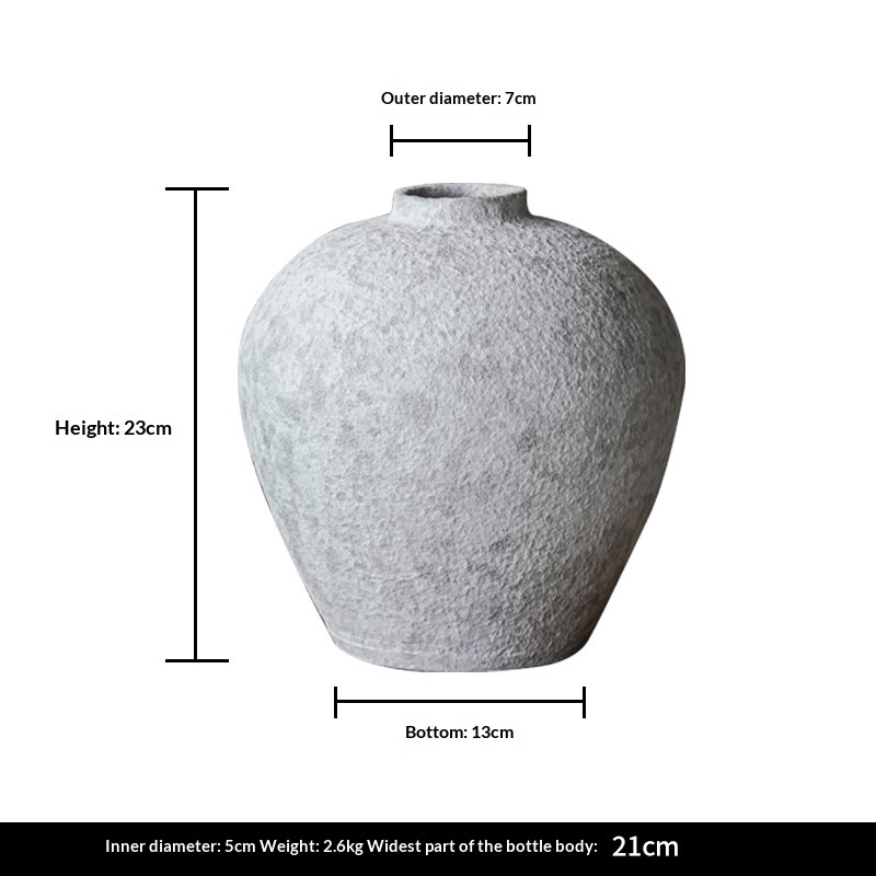 Ceramic Pot Vase, Retro Style, picture 7 of 10