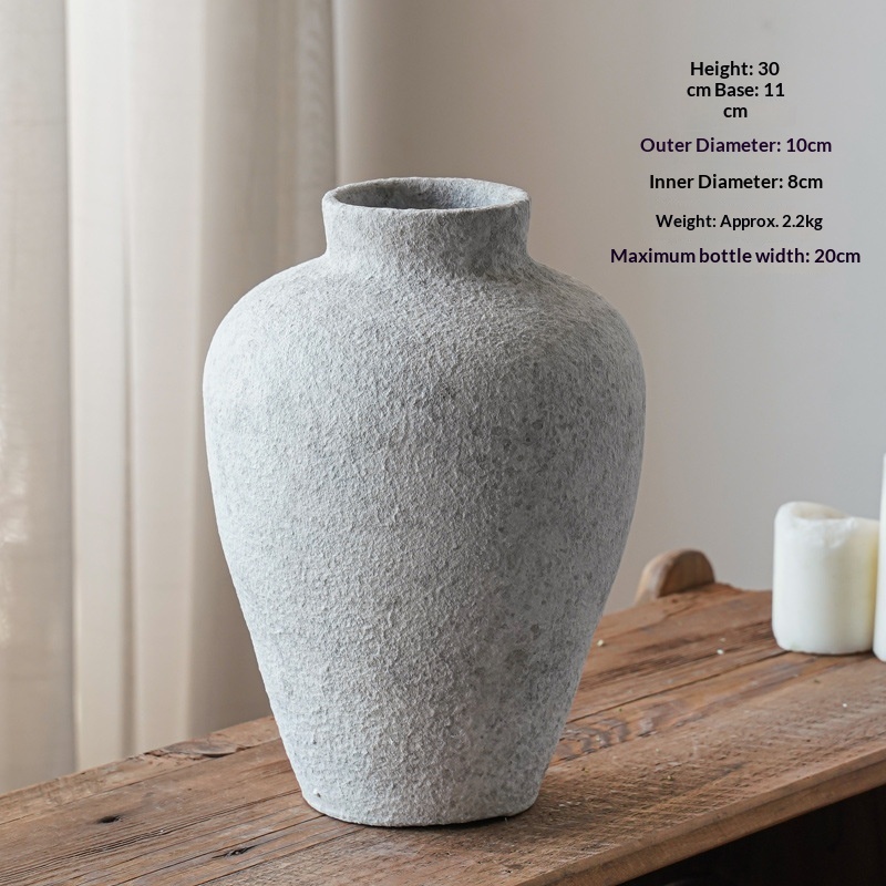 Ceramic Pot Vase, Retro Style, picture 5 of 10