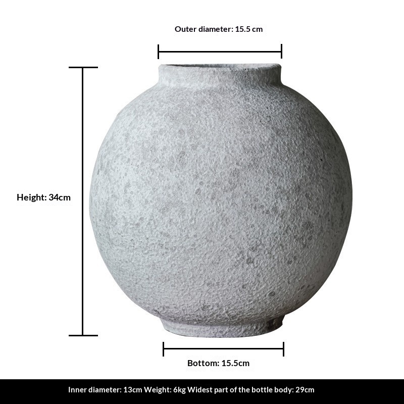 Ceramic Pot Vase, Retro Style, picture 9 of 10