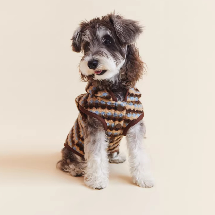 Autumn Winter New Vintage Hooded Corgi Fleece-Lined Jacket