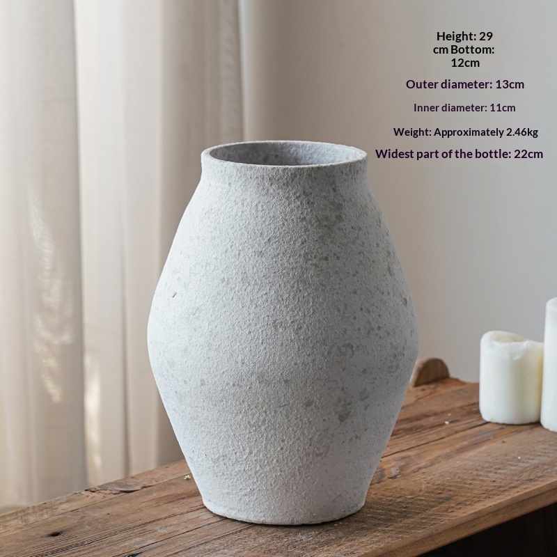 Ceramic Pot Vase, Retro Style, picture 4 of 10