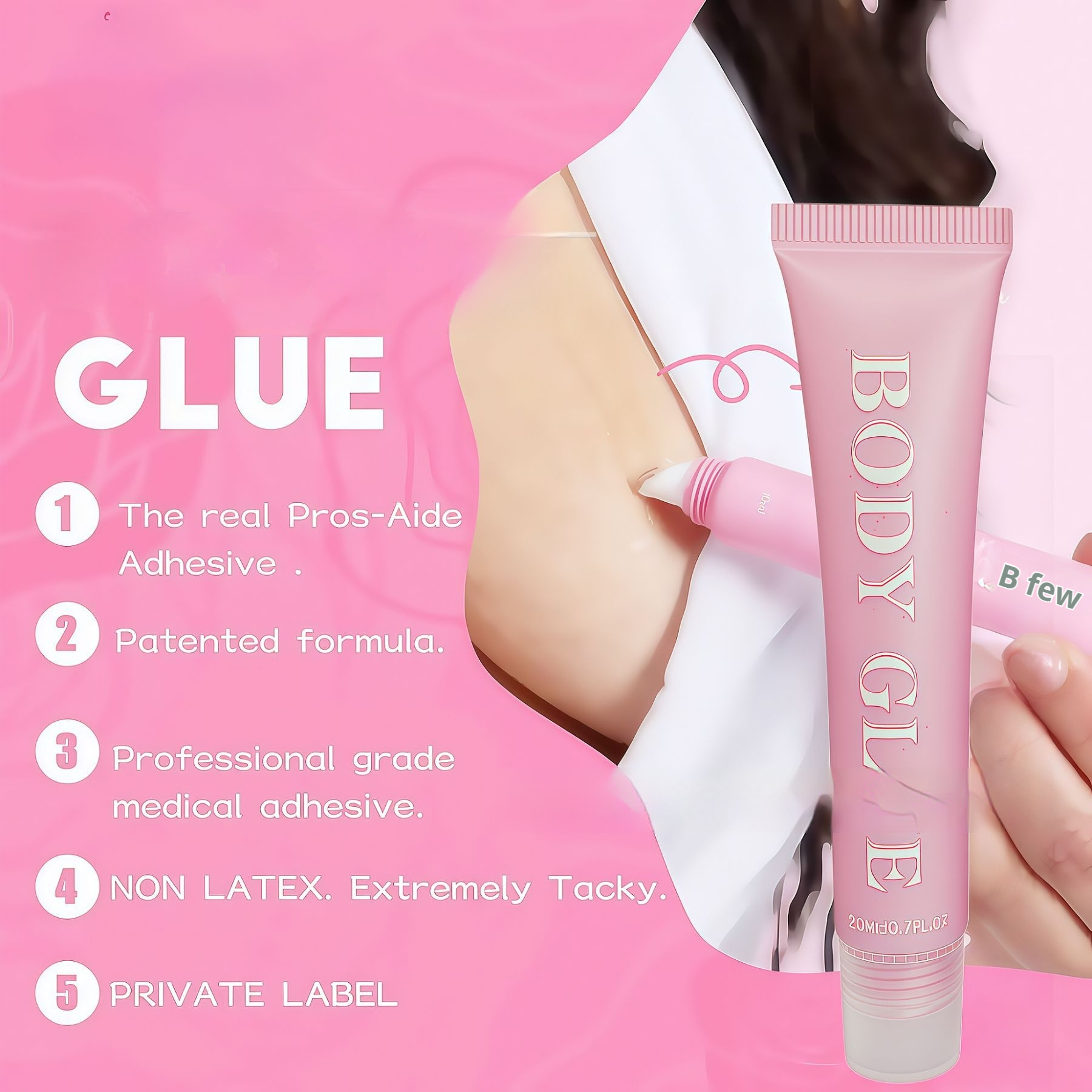 Body Glue Transparent Gentle Quick-drying