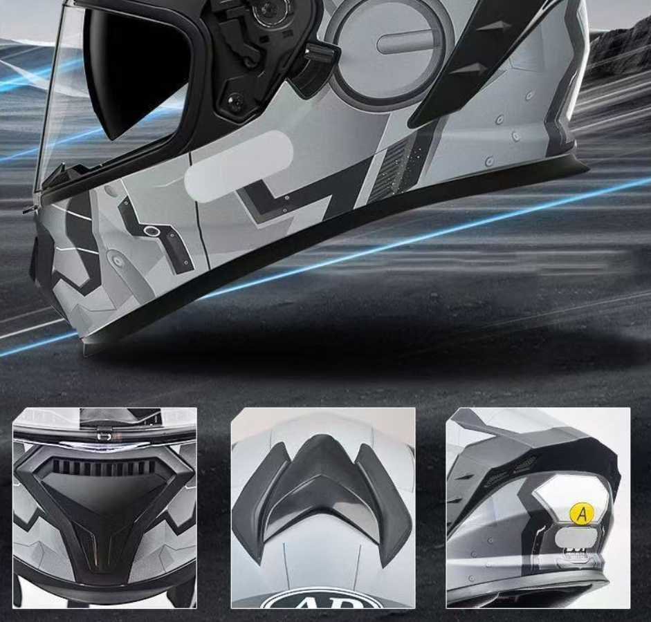 Men's And Women's Four-season Universal Motorcycle Full Helmet 5