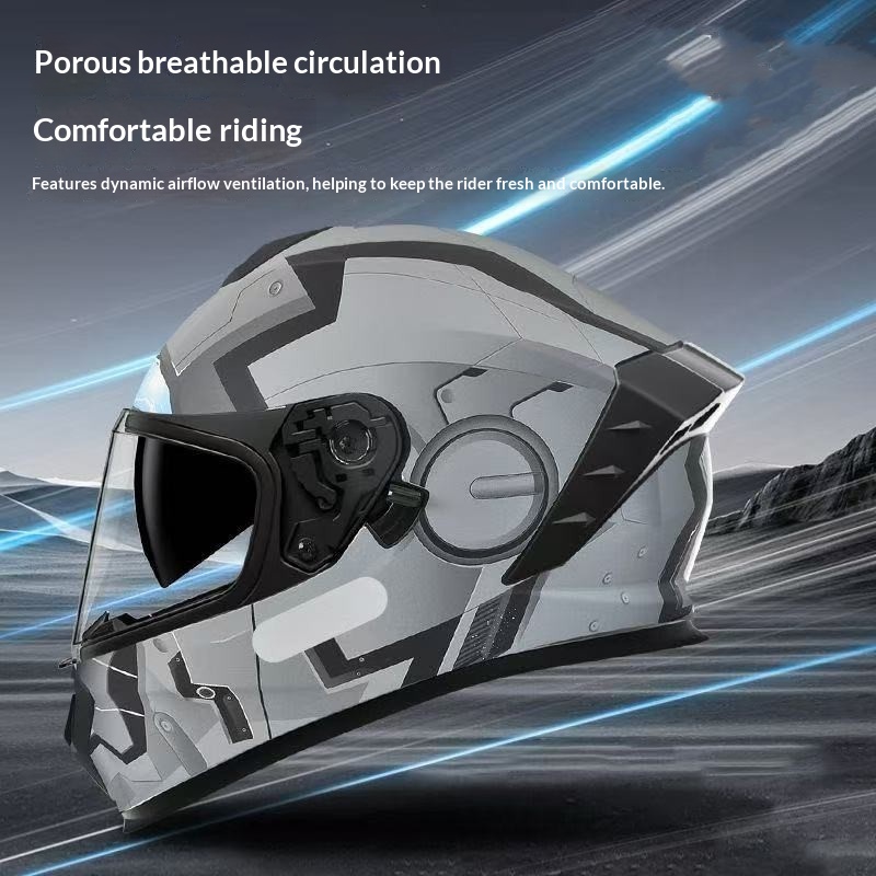 Men's And Women's Four-season Universal Motorcycle Full Helmet 2