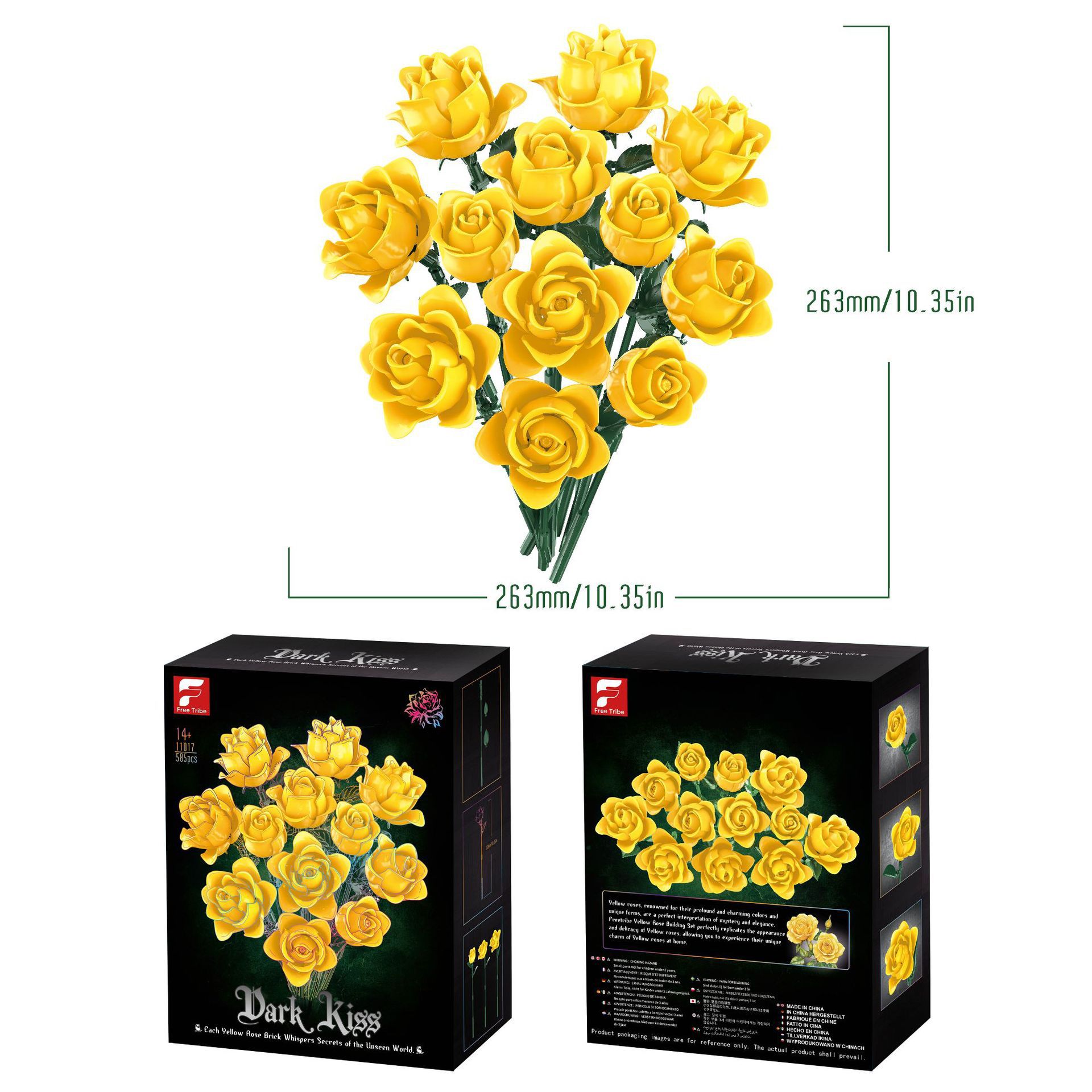 Bouquet-shaped Building Blocks Assembly Toy For Girls 3