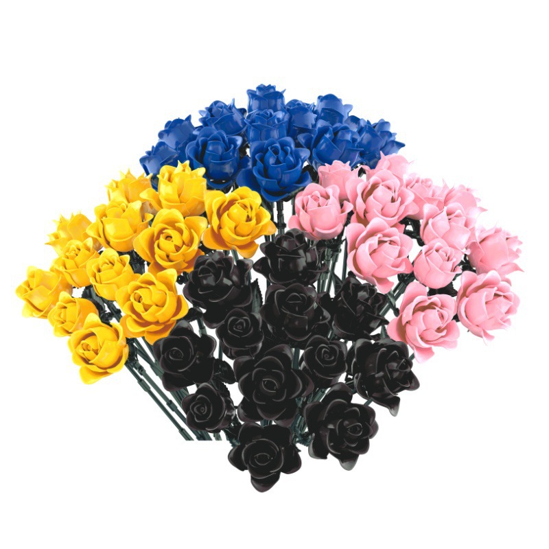 Bouquet-shaped Building Blocks Assembly Toy For Girls