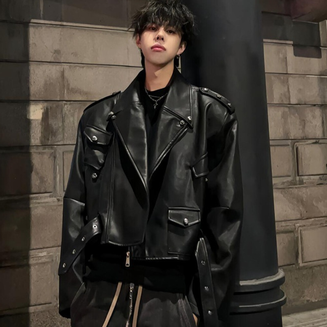 Faux Leather Jacket, picture 3 of 6
