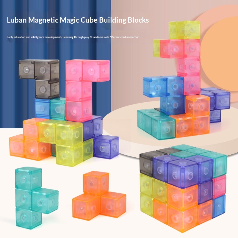 Magnetic Cube Building Blocks Versatile Assembly Toy