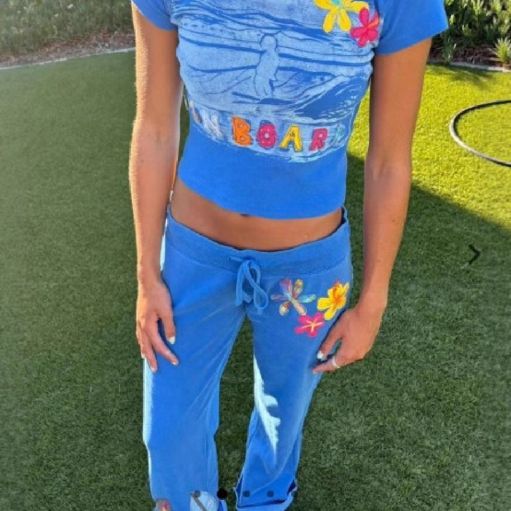 New Women's European And American-style Printed Set