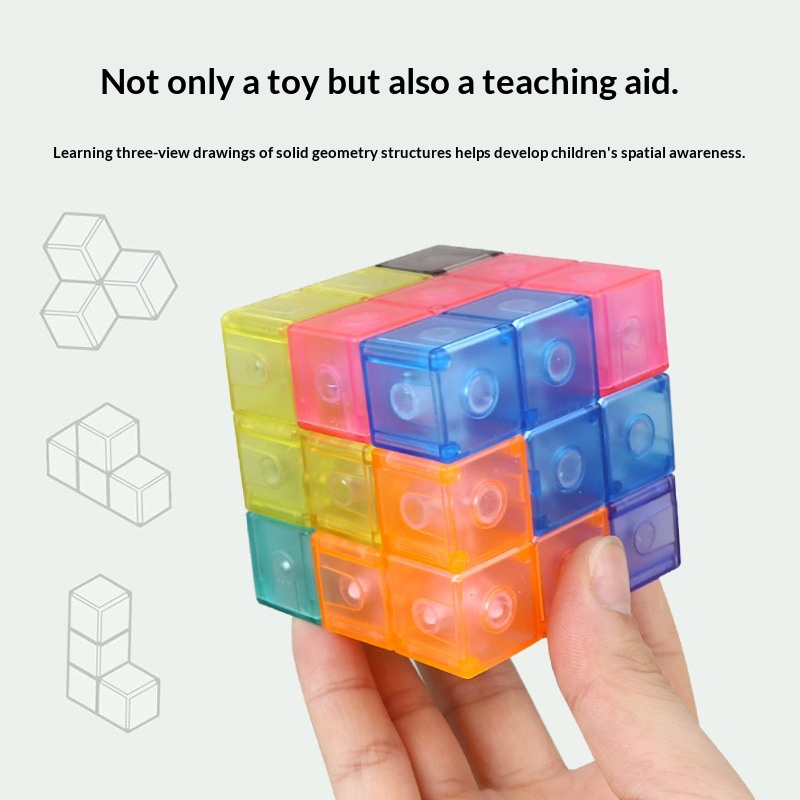 Magnetic Cube Building Blocks Versatile Assembly Toy