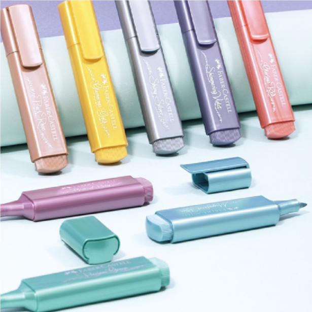 Faber-castell Metallic Highlighters Students Color Pens