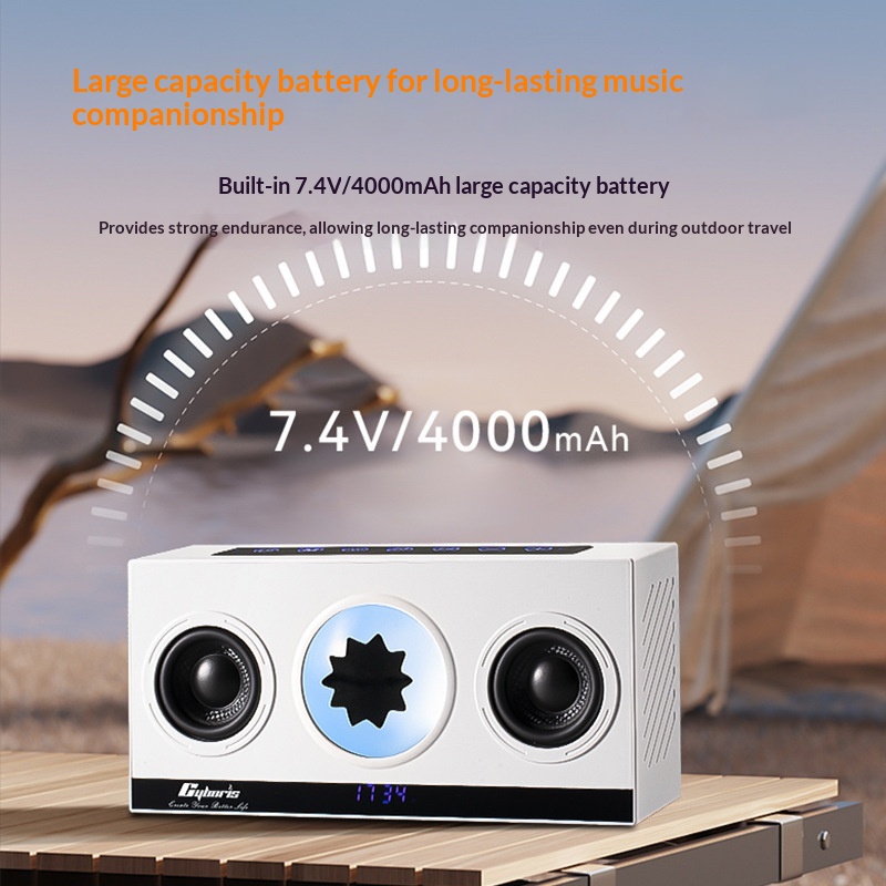 Magnetic Fluid Music-Rhythmic Dual-Horn Bluetooth Speaker