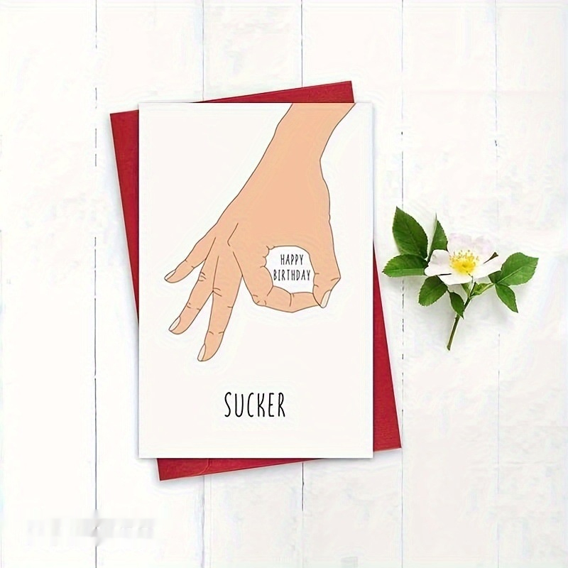 Funny Birthday Card With Envelope Cross-border Humor