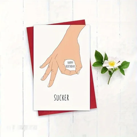 Funny Birthday Card with Envelope Humor