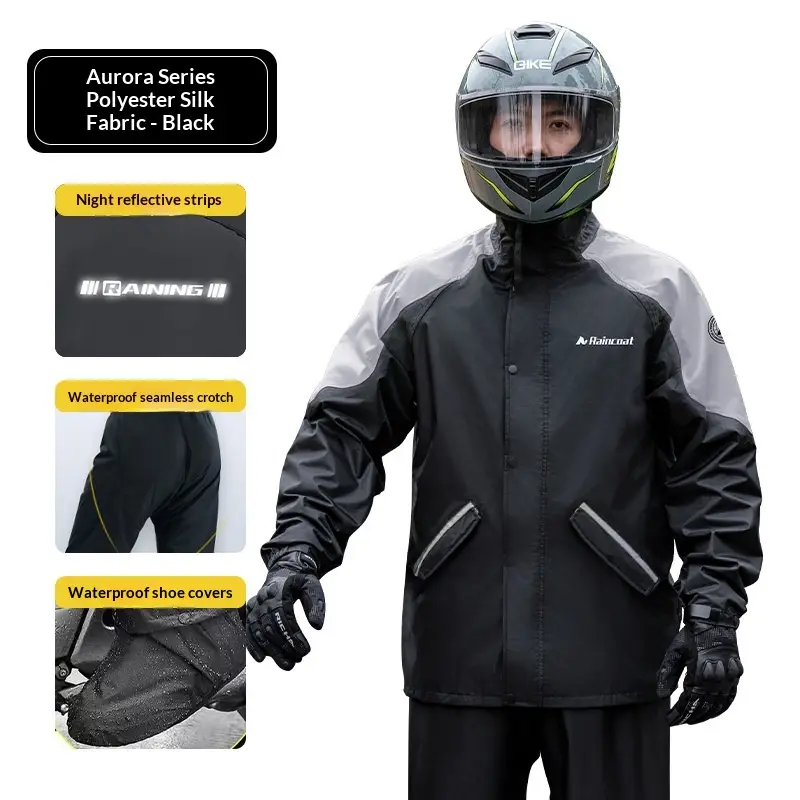 Split-Style Motorcycle Rain Suit For Cycling