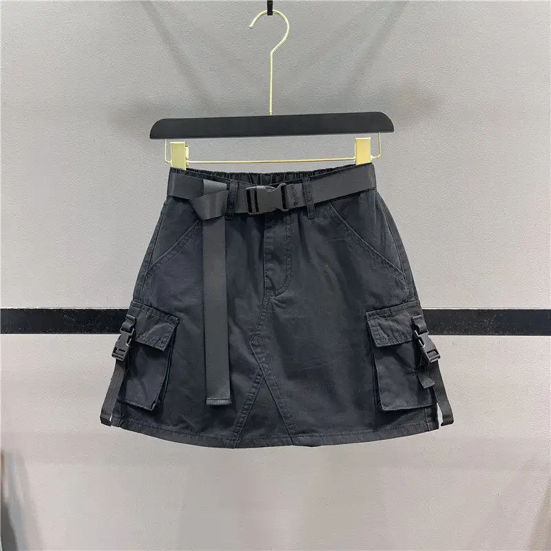 New Fashionable And Casual Pocket Bodycon Mini Skirt