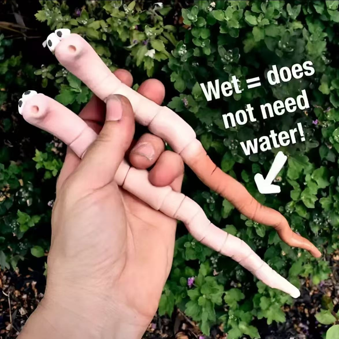 Cute Little Earthworm Temperature Detector