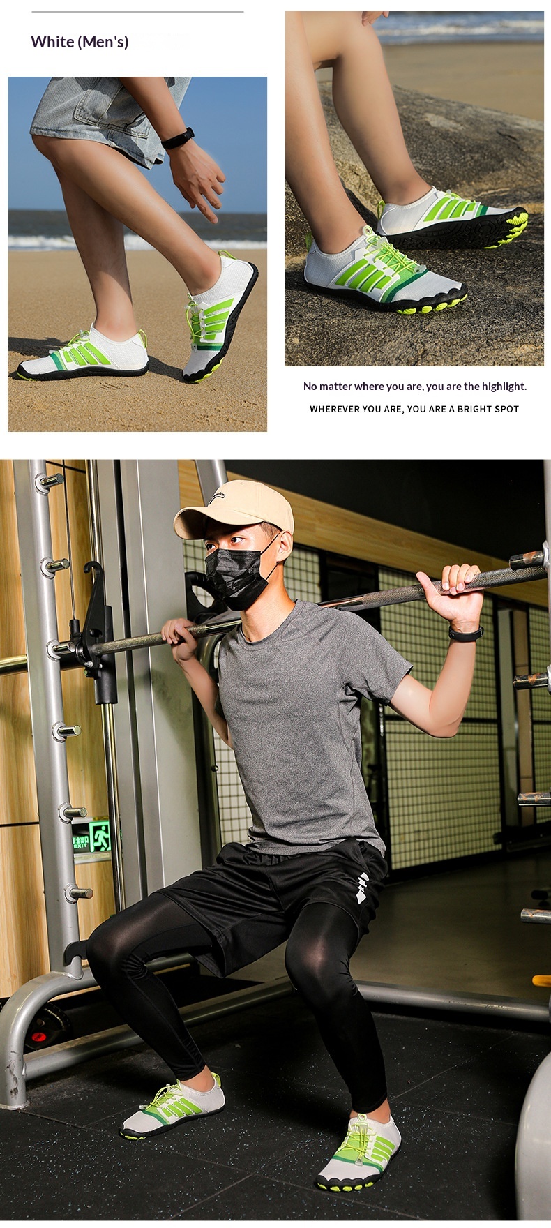 Unisex Water Shoes - Non-Slip Breathable Aquatic Shoes — detail view 3