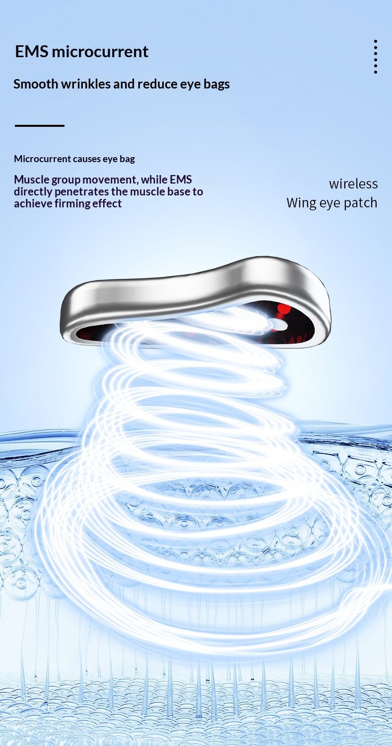 Ultrasonic EMS Microcurrent Under Eye Patch Image 1