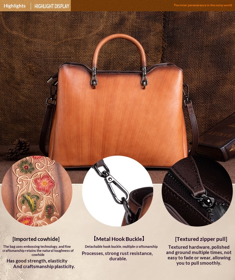 Retro Genuine Leather Embossed Large-Capacity Tote Bag 16 214c91a2 a40f 4eda 8a83 320d8cf5facd trans