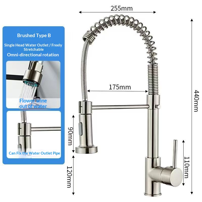 Rotatable Dual-Outlet Swivel Splash-Proof Faucet 12