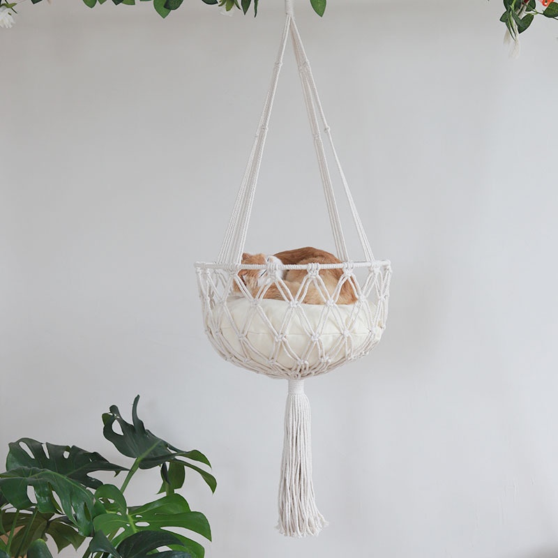hanging pet bed setup example