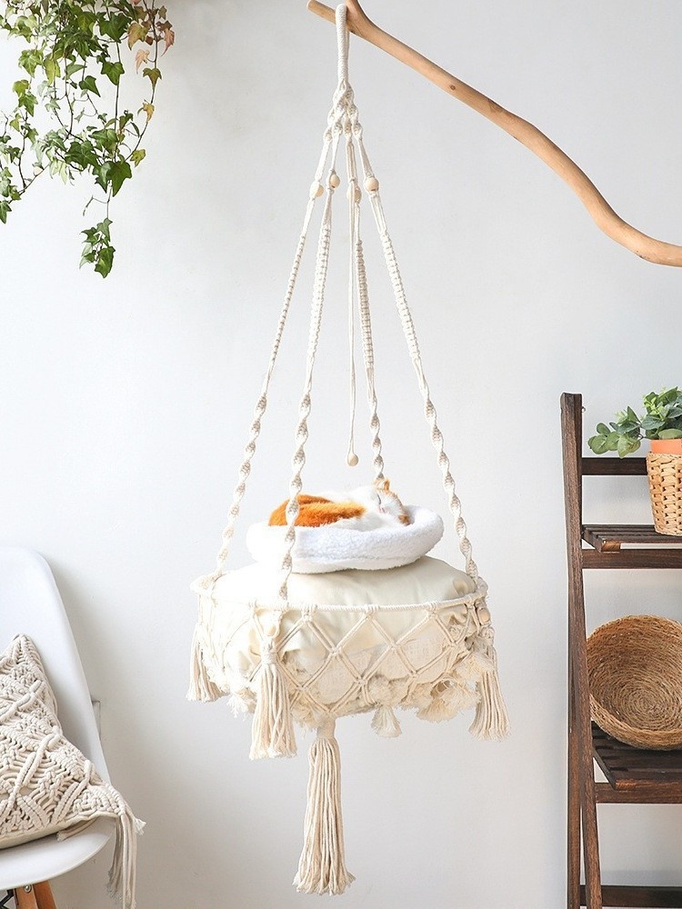 breathable fabric cat hammock detail