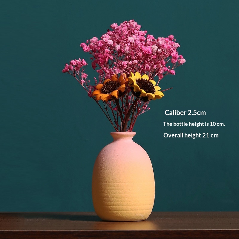 Ceramic Bud Vase with Dried Flowers, picture 5 of 12