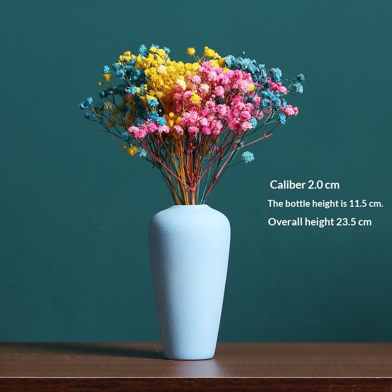 Ceramic Bud Vase with Dried Flowers, picture 7 of 12