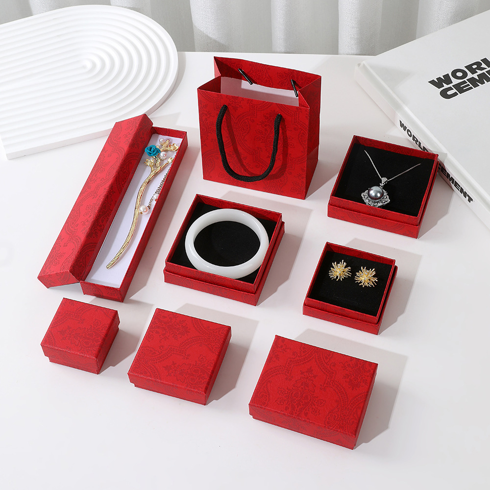 Green Jewelry Box Necklace Earrings