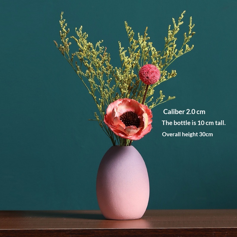 Ceramic Bud Vase with Dried Flowers, picture 6 of 12