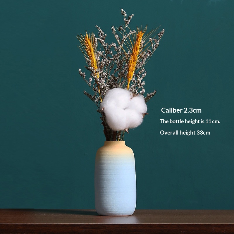 Ceramic Bud Vase with Dried Flowers, picture 4 of 12