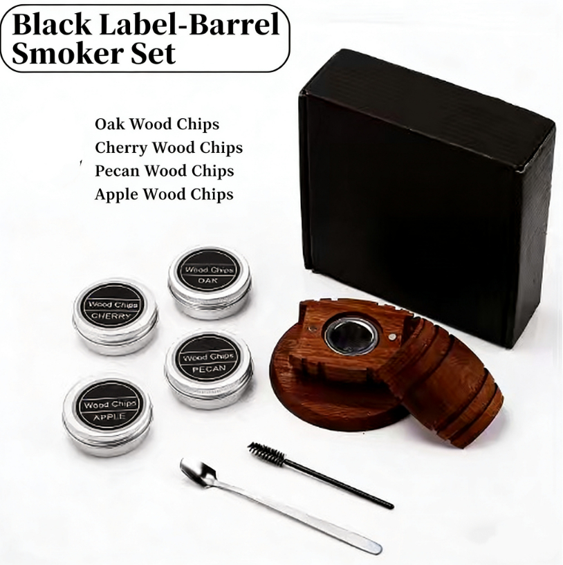 Barware In A Wine Barrel And Smoked Wood Style - Image 1