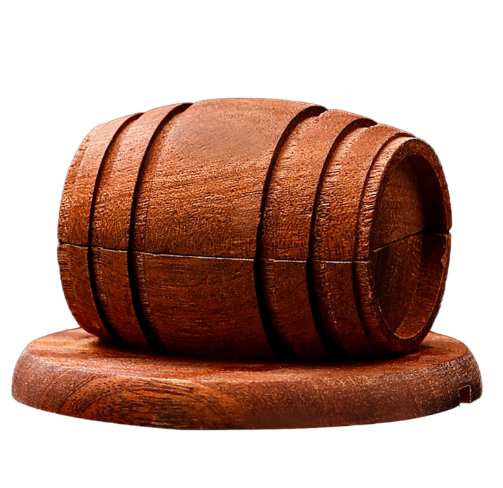 Barware In A Wine Barrel And Smoked Wood Style