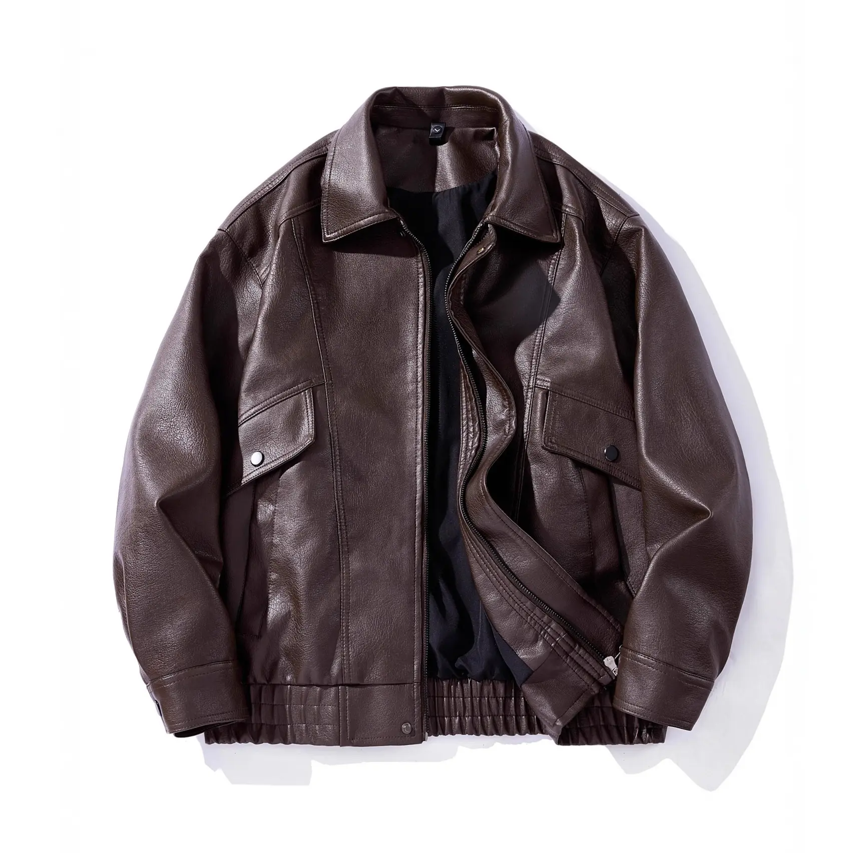Men's Solid Color Retro Lapel Jacket Coat
