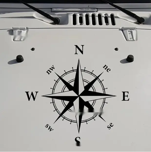 Car Compass Totem Sticker Decal Hood Car Decal