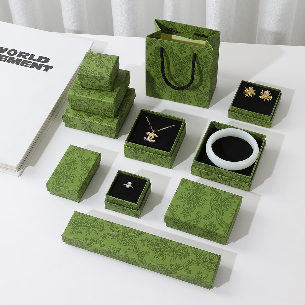 Green Jewelry Paper Box